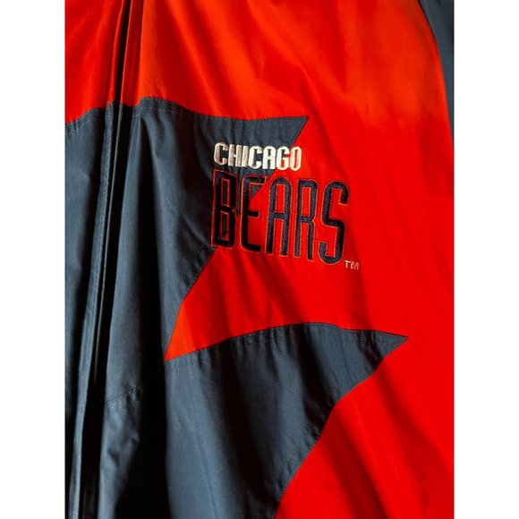 Vintage Chicago Bears Logo Athletic Sharktooth Jacket Men's M NFL Proline - Picture 3 of 16
